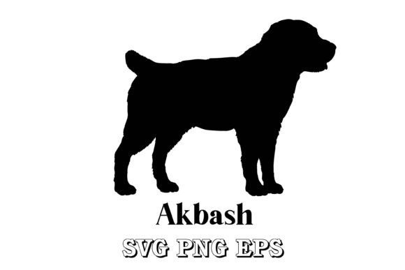 Akbash Dog Silhouette Vector