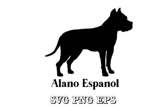 Alano Espanol Dog Silhouette Breeds
