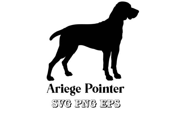 Ariege Pointer Dog Silhouette