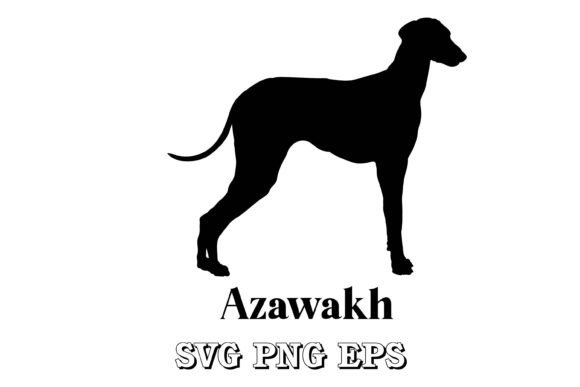 Azawakh Dog Silhouette Vector