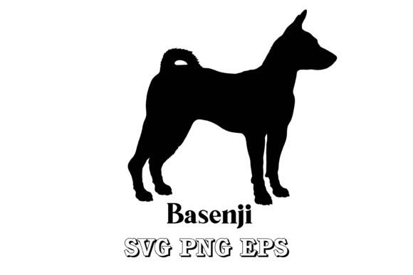 Basenji Dog Silhouette