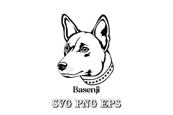 Basenji Dog Silhouette Breed Vector