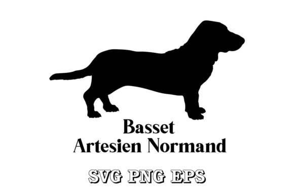 Basset Artesien Normand Dog Silhouette