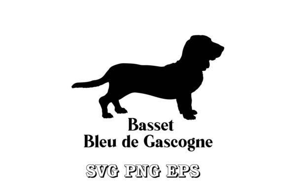 Basset Bleu De Gascogne Dog Silhouette