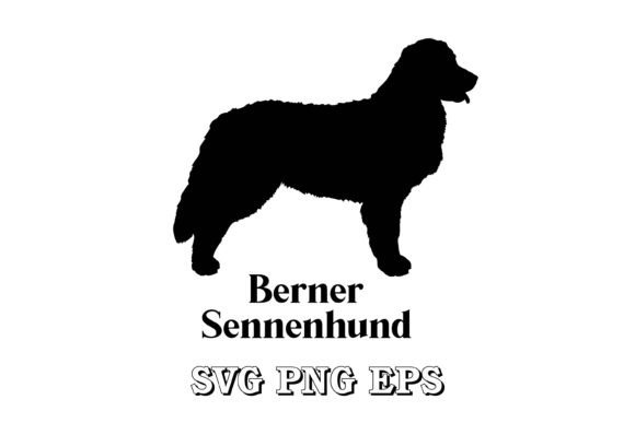 Berner Sennenhund Dog Silhouette