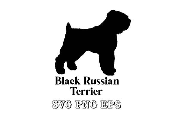 Black Russian Terrier Dog Silhouette