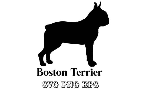 Boston Terrier Dog Silhouette Breeds