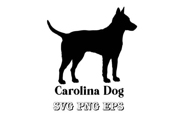 Carolina Dog Silhouette Vector