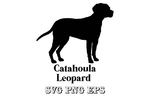 Catahoula Leopard Dog Silhouette Vector