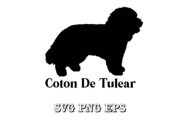Coton De Tulear Dog Silhouette Breed