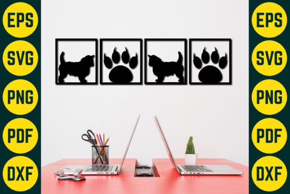 Dog Wall Decor Laser Cut SVG Design 3