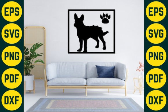 Embroidery Design Review: Dog Wall Decor Laser Cut SVG Design 5