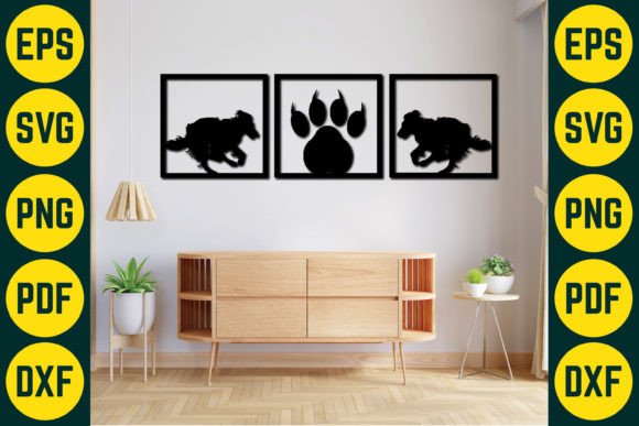 Embroidery Design Review: Dog Wall Decor Laser Cut SVG Design 7