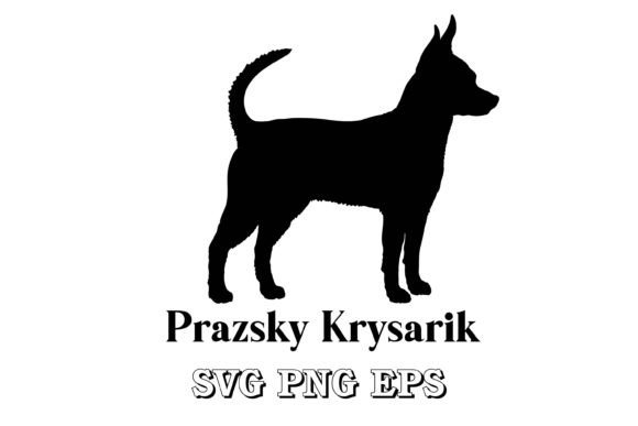 Prazsky Krysarik Dog Silhouette