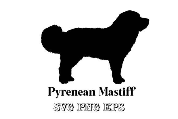 Pyrenean Mastiff Dog Silhouette