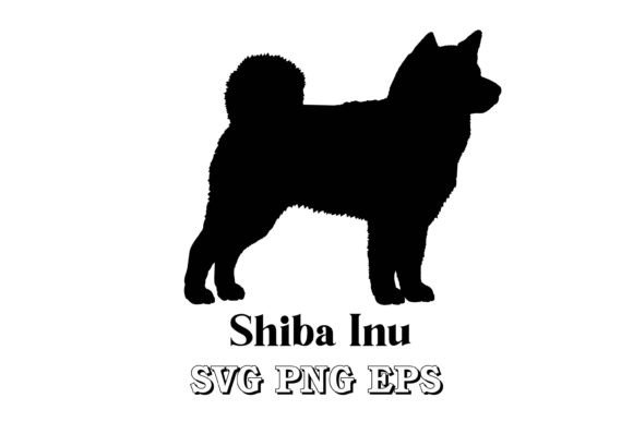 Shiba Inu Dog Silhouette
