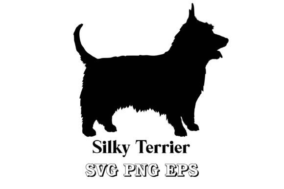 Silky Terrier Silhouette Dog Breed