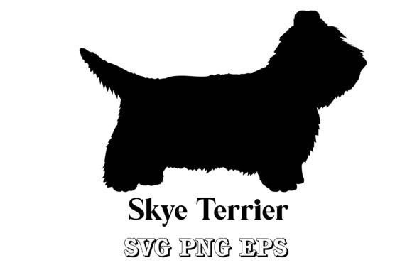 Skye Terrier Silhouette