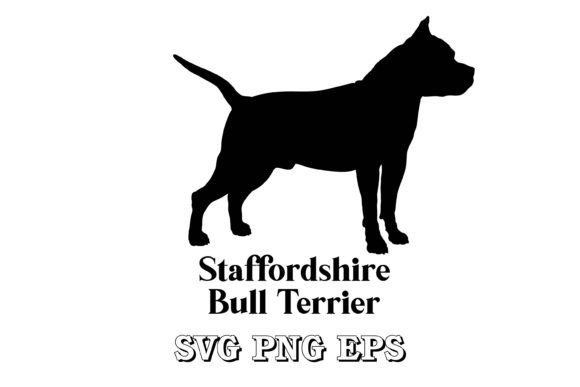 Staffordshire Bull Terrier Silhouette